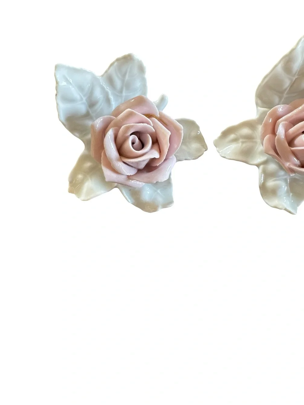 Porcelain Pink Rose Flower Ceramic Accent - Brand Kaiser misc lot
